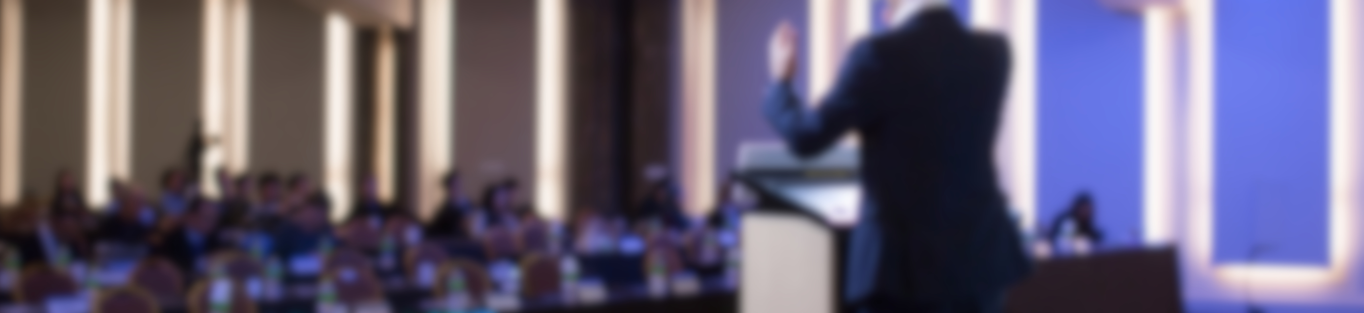 speaker and audience in conference meeting